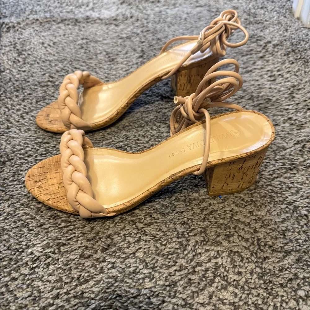 Elegant‎ Nude Braided Sandals